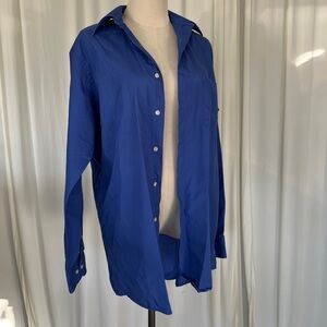Men's Blue Button-Up Shirt